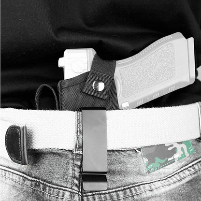 Tactical Universal Gun Holster - Left/Right Hand Waist Concealed Carry for Glock 17/19, Beretta M9, 1911, P226, 9mm Mag Pouch