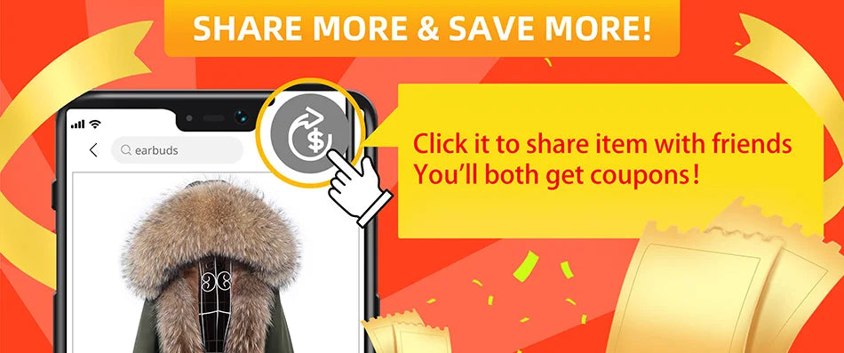 2025 Maomaokong Women’s Real Fur Coat – Natural Raccoon & Fox Fur Jacket with Hood, Warm Winter Outerwear
