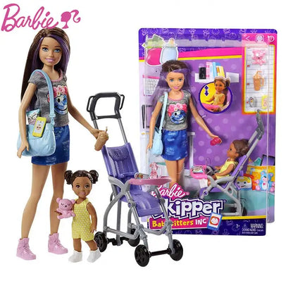 Original Barbie Baby Care Teacher Cart Playset – Princess House Role Play Toy Gift for Girls