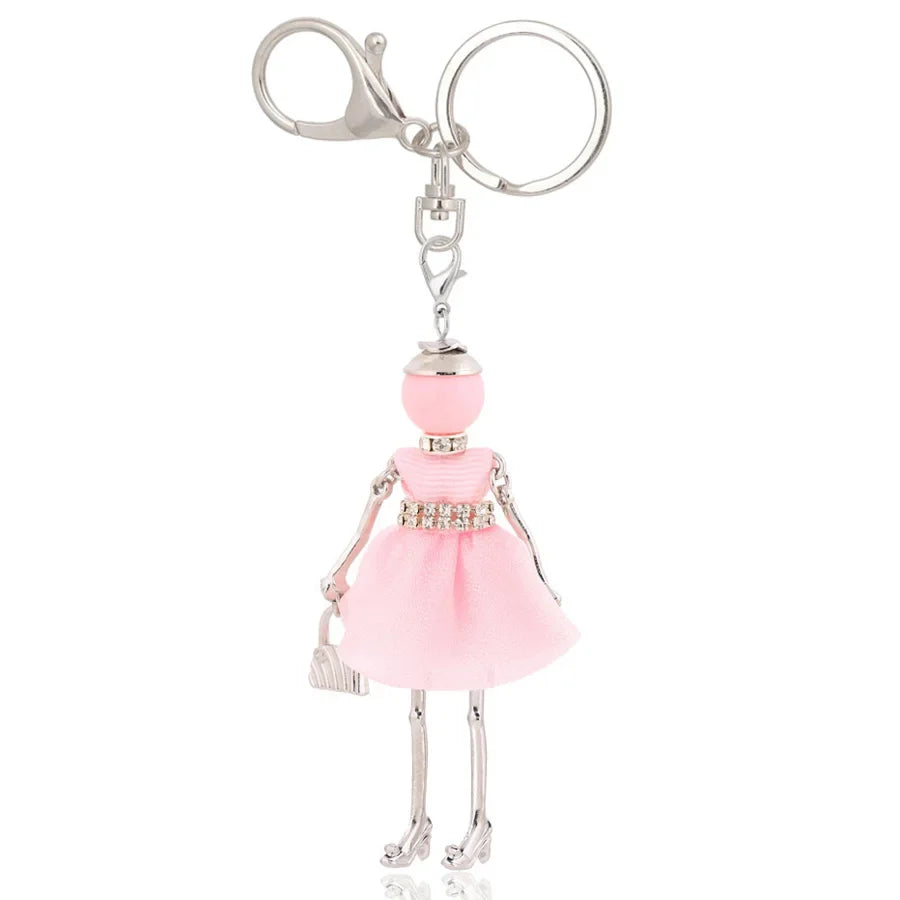 Trendy Women’s Metal Charm Keychain 2026 – Cute Statement Bag Pendant Jewelry Gift for Ladies