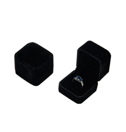 Red Velvet Wedding Jewelry Storage Box – Ring, Earrings, Necklace & Bracelet Organizer Gift Case