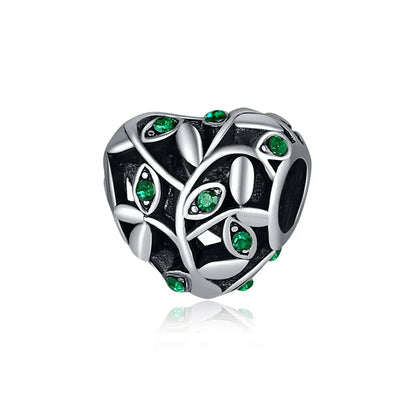 Original Alloy Bead Family Love Heart Pendant Charm - Mom & Dad DIY Jewelry for Pan Bracelets & Necklaces