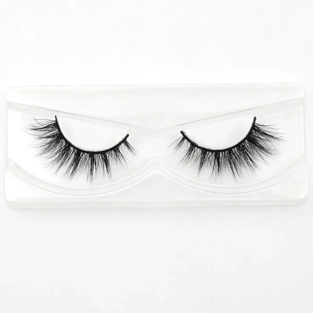 Visofree 3D Mink Eyelashes – Thick Handmade Full Strip Cruelty-Free False Lashes for Makeup M56