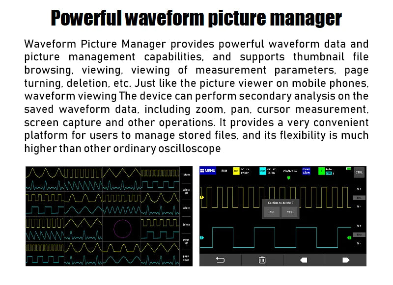 FNIRSI-1013D Digital Tablet Oscilloscope | Dual Channel 100MHz Bandwidth, 1GS/s Sampling Rate | 7" Mini Touchscreen Scope
