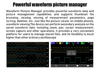 FNIRSI-1013D Digital Tablet Oscilloscope | Dual Channel 100MHz Bandwidth, 1GS/s Sampling Rate | 7" Mini Touchscreen Scope