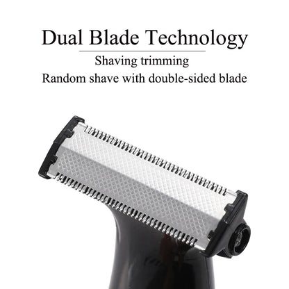 HTC Black Friday Cyber Monday Deals 2022 – Hybrid Electric Face & Body Trimmer for Men, Pubic Hair Shaver