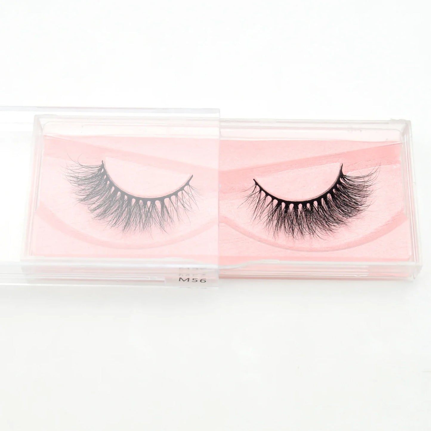 Visofree 3D Mink Eyelashes – Thick Handmade Full Strip Cruelty-Free False Lashes for Makeup M56