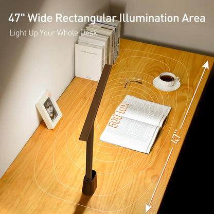 Baseus LED Desk Lamp – Eye Protection, Dimmable, Foldable Table Lamp with Smart Adaptive Brightness for Study & Office