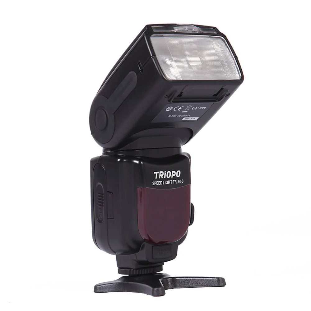 Triopo TR-950 Universal Camera Flash – Compatible with Canon, Nikon, Fujifilm, Olympus DSLR Models