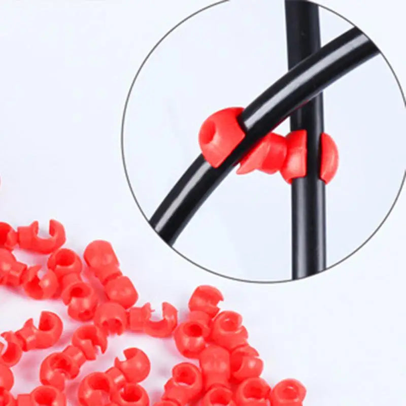 10Pcs S Buckle Bike Brake & Derailleur Cable Clips — Rotatable MTB Line Clip Rings
