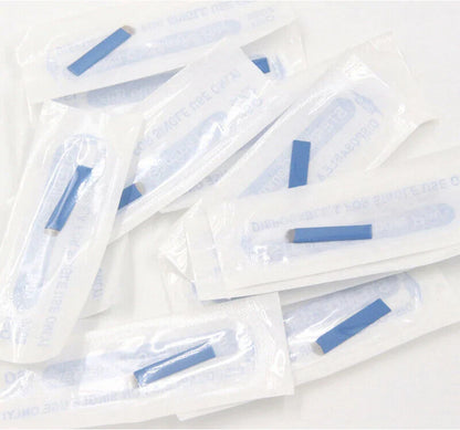 50pcs Microblading Tebori Blades 0.18mm — Manual Tattoo Needles for Permanent Makeup Eyebrows (7/9/12/14/17/21)