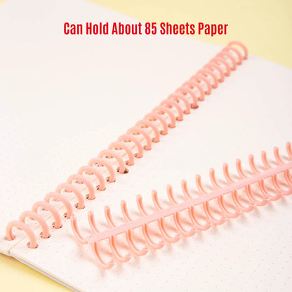 KW-trio 10pcs Plastic 30-Hole Loose Leaf Binders - Ring Binding Spines Combs, 85 Sheets Capacity for DIY Paper Notebook Album