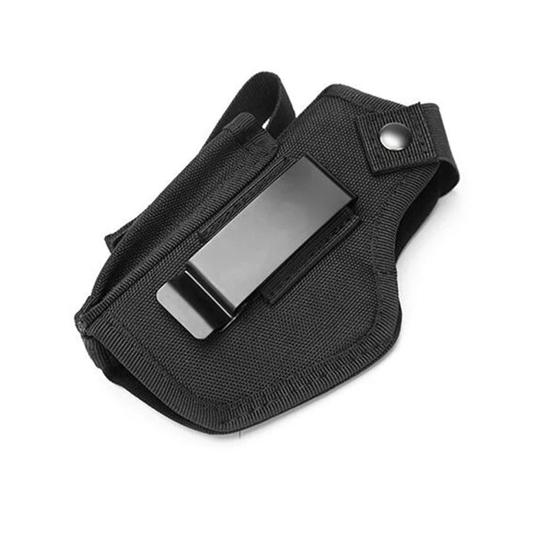 Tactical Universal Gun Holster - Left/Right Hand Waist Concealed Carry for Glock 17/19, Beretta M9, 1911, P226, 9mm Mag Pouch