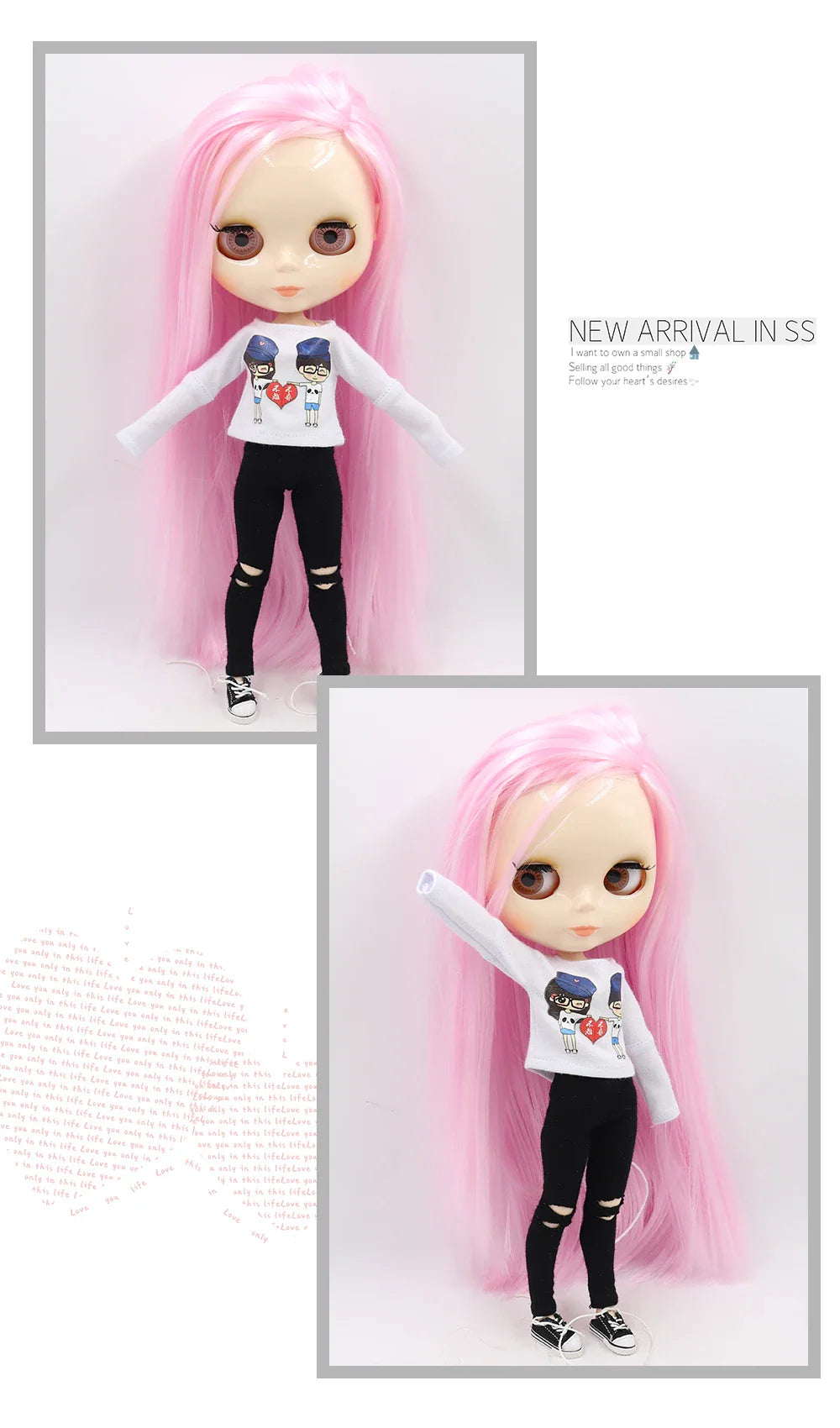 ICY DBS Blythe Doll 1/6 BJD Jointed Body — 30cm White Skin Anime Doll with Shiny & Matte Face, Special Price Gift Toy