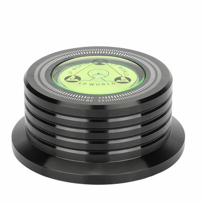 60Hz LP Record Stabilizer — Universal Aluminum Turntable Clamp with Level Alloy Weight