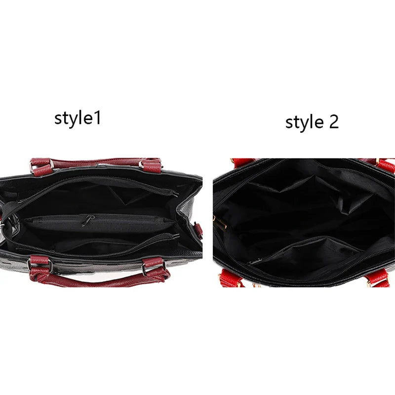 PU Leather Casual Crossbody Bag for Women - Luxury Designer Tote Handbag, Large Capacity Travel Shoulder Sac