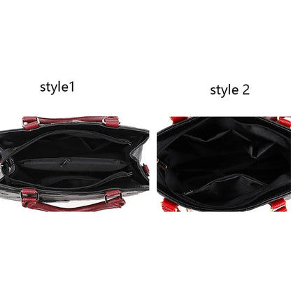 PU Leather Casual Crossbody Bag for Women - Luxury Designer Tote Handbag, Large Capacity Travel Shoulder Sac
