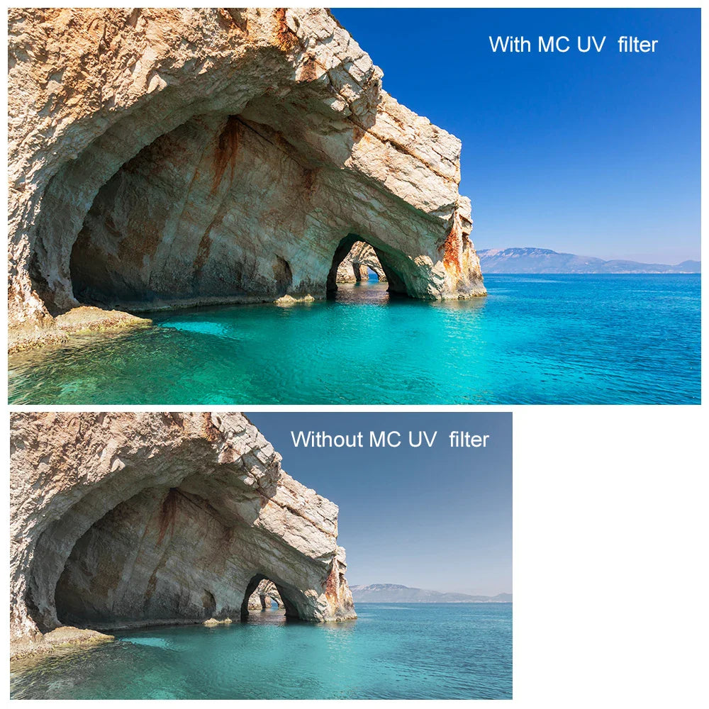 K&F Concept Ultra Slim MC UV Protection Filter — Multi-Coated HD Lens Filter (37mm to 82mm)