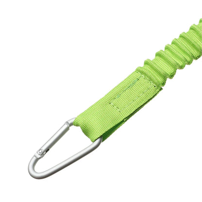 Adjustable Paddle Leash — Kayak & Surfboard Ankle Rope with Elastic Lanyard and Safety Carabiner