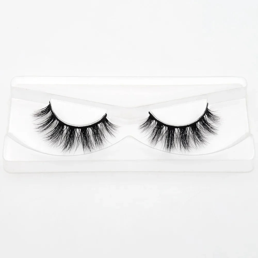 Visofree 3D Mink Eyelashes – Thick Handmade Full Strip Cruelty-Free False Lashes for Makeup M56