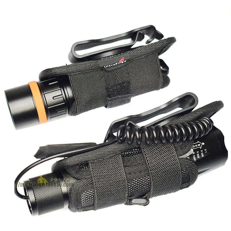 Nylon Sleeve with 360° Rotatable Waist Clip: Flashlight Cover and Belt Clip - UltraFire Flashlight Accessories
