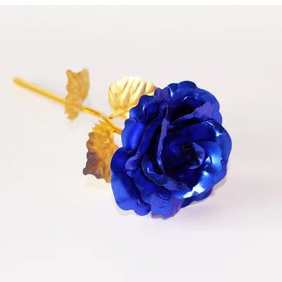 24K Foil Plated Rose Gold Rose — Valentine’s Day & Wedding Forever Love Decorative Gift