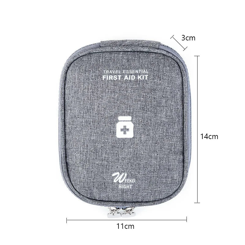 Mini Portable Medicine Storage Bag — Travel First Aid Organizer for Camping, Emergency, and Survival, Pill Case