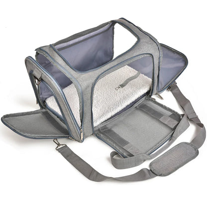 Soft-Sided Dog Carrier Backpack: Airline Approved Pet Travel Bag - Transport for Small Dogs and Cats, Outgoing Adventures