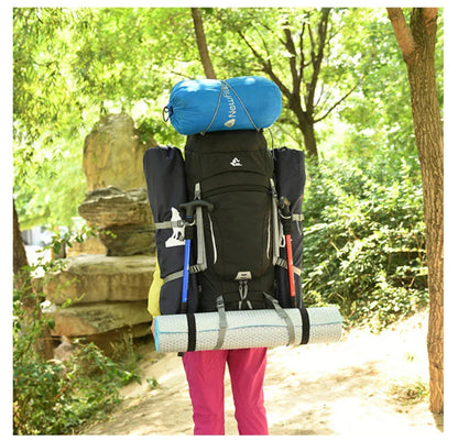 Men’s 60L Large Hiking Backpack — Mountaineering, Camping, Climbing & Outdoor Sport Rucksack XA108Y
