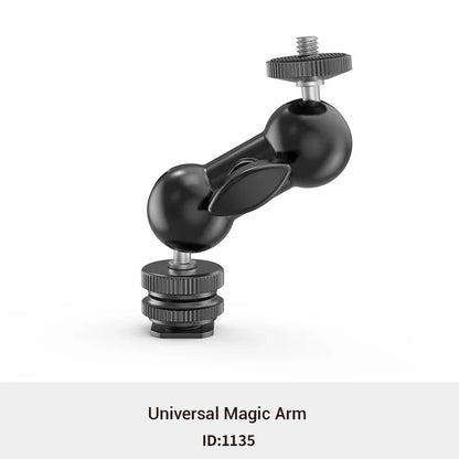 SmallRig 5.5” Articulating Magic Arm – Aluminum 1/4” to 1/4” Universal Mount for EVF, Microphone & Camera Rig Accessories (Model 2065)