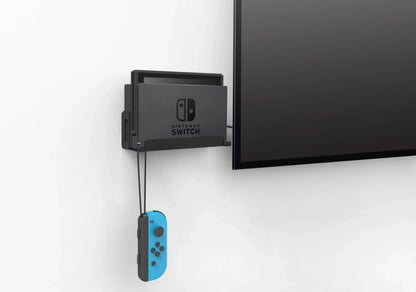 Monzlteck Wall Mount for Nintendo Switch – Original & OLED Dock Holder, Metal Gaming Accessory for TV Setup