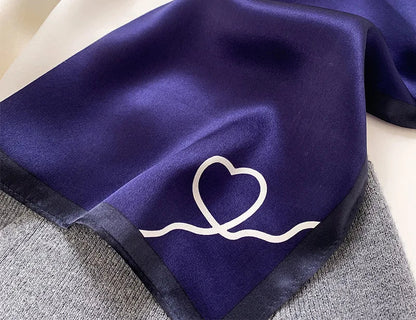 New 2024 Pashmina Scarf – 100% Mulberry Silk Small Shawl, Summer Beach Poncho, Women’s Hijab, Bandana & Kerchief 53x53cm