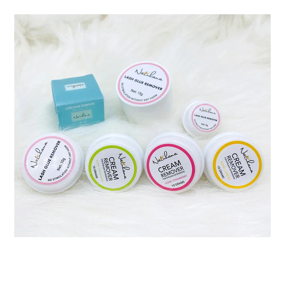 NATUHANA Eyelash Glue Remover - Quick Adhesive Unloading Cream for Eyelashes & Makeup Tools
