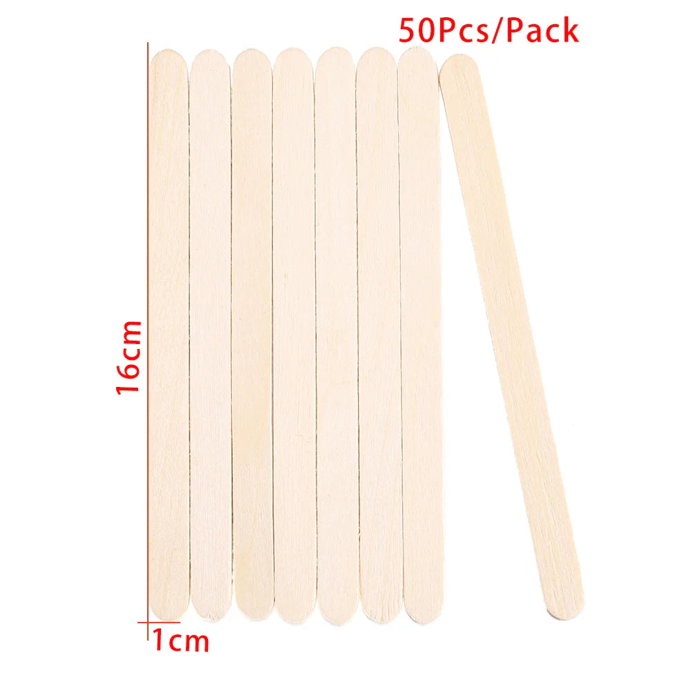 50/100/150PCS Resin Stirring & Popsicle Sticks – DIY Epoxy, Ice Cream, Wood Craft Tools