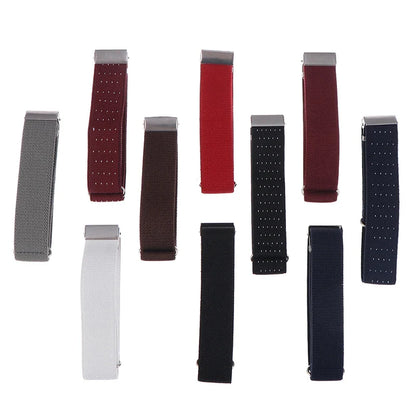 1 Pair Elegant Anti-Slip Elastic Armband Sleeves – Bartender Cuff Holder & Arm Warmers, 2.5cm Groom Garter Gift