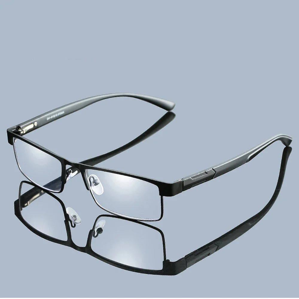 High-Quality Stainless Steel Reading Glasses for Men & Women – Fashion Presbyopic & Anti-Blue Light Eyewear
