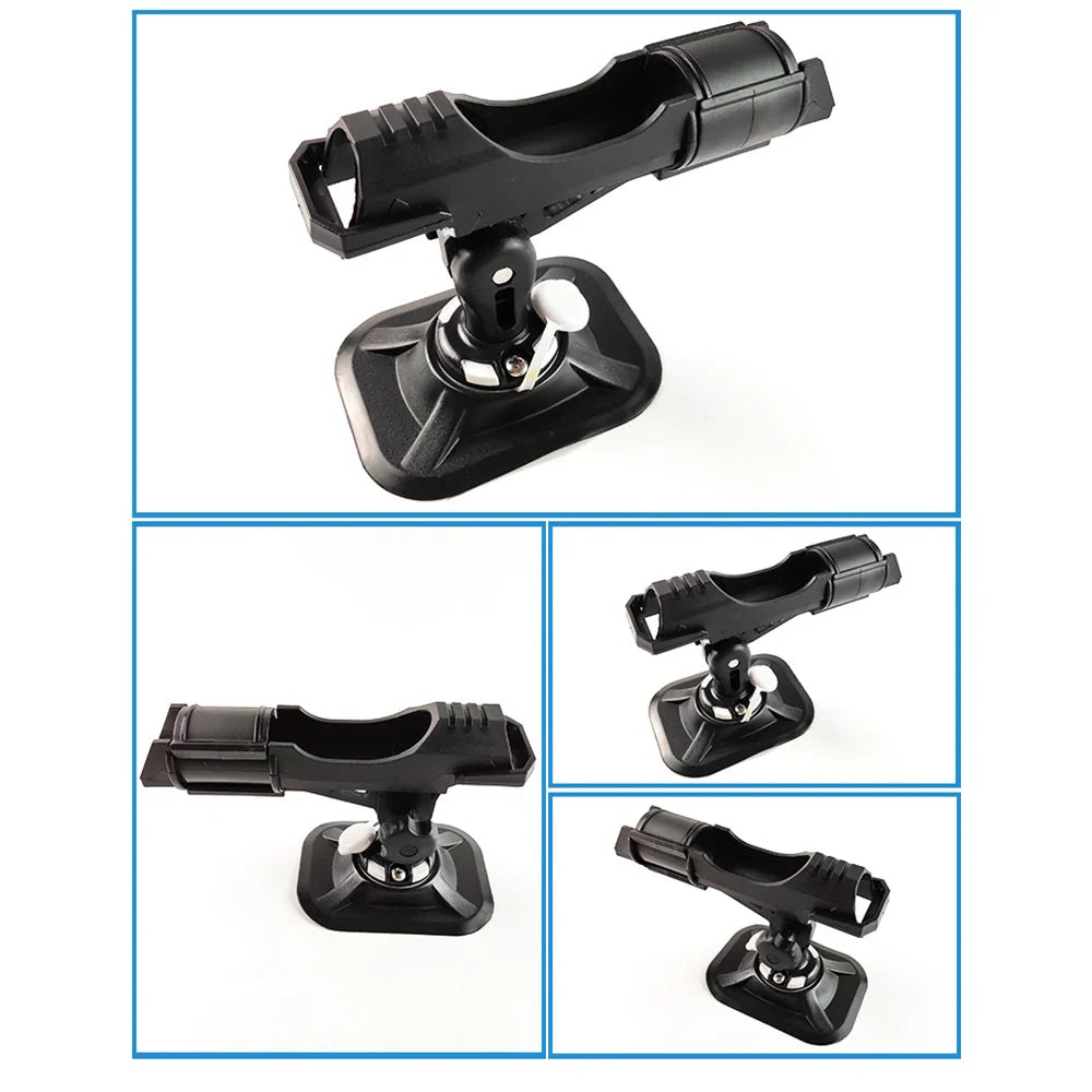 Inflatable Boat Accessory – PVC Dinghy Raft Fishing Rod Holder, Kayak SUP Board Pole Mount Angle Bracket Fixer
