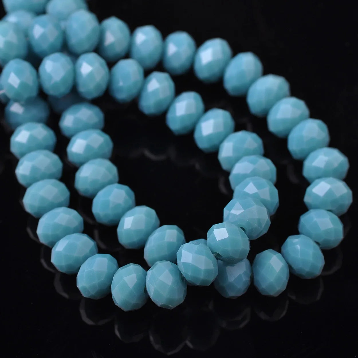 Czech Crystal Spacer Beads - Rondelle Faceted Glass Beads in Multiple Sizes for DIY Jewelry Making Crafts