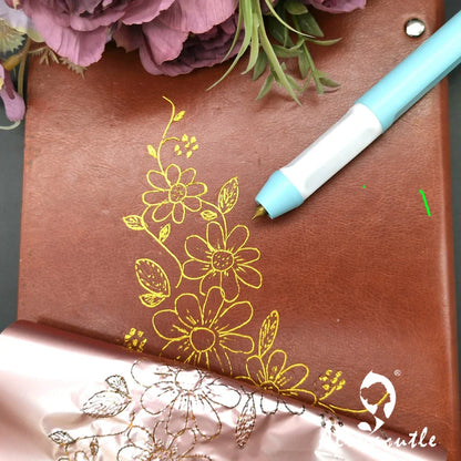 Heated Electric Foil Pen – Hot Foil Quill Tool Kit for Scrapbook & Handmade Craft Foiling