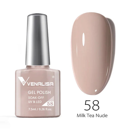 VENALISA 7.5ml HEMA-Free Nail Gel Polish – VIP4 Semi-Permanent Soak-Off UV/LED Gel Varnish, Full Coverage Nail Lacquer