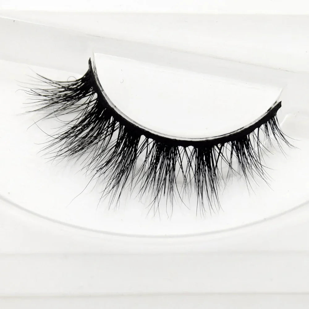 Visofree 3D Mink Eyelashes – Thick Handmade Full Strip Cruelty-Free False Lashes for Makeup M56