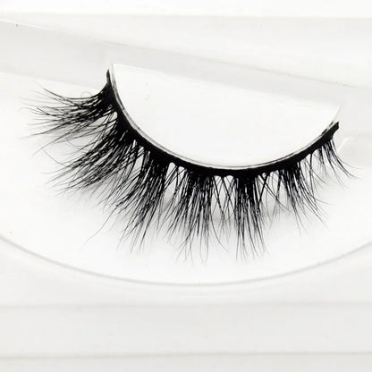 Visofree 3D Mink Eyelashes – Thick Handmade Full Strip Cruelty-Free False Lashes for Makeup M56