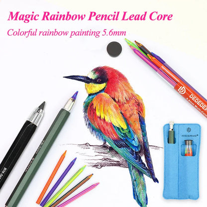 5.6mm Mechanical Pencils & Charcoal Graphite Lead – Soft, Medium & Hard HB to 14B Sketch Drawing Core