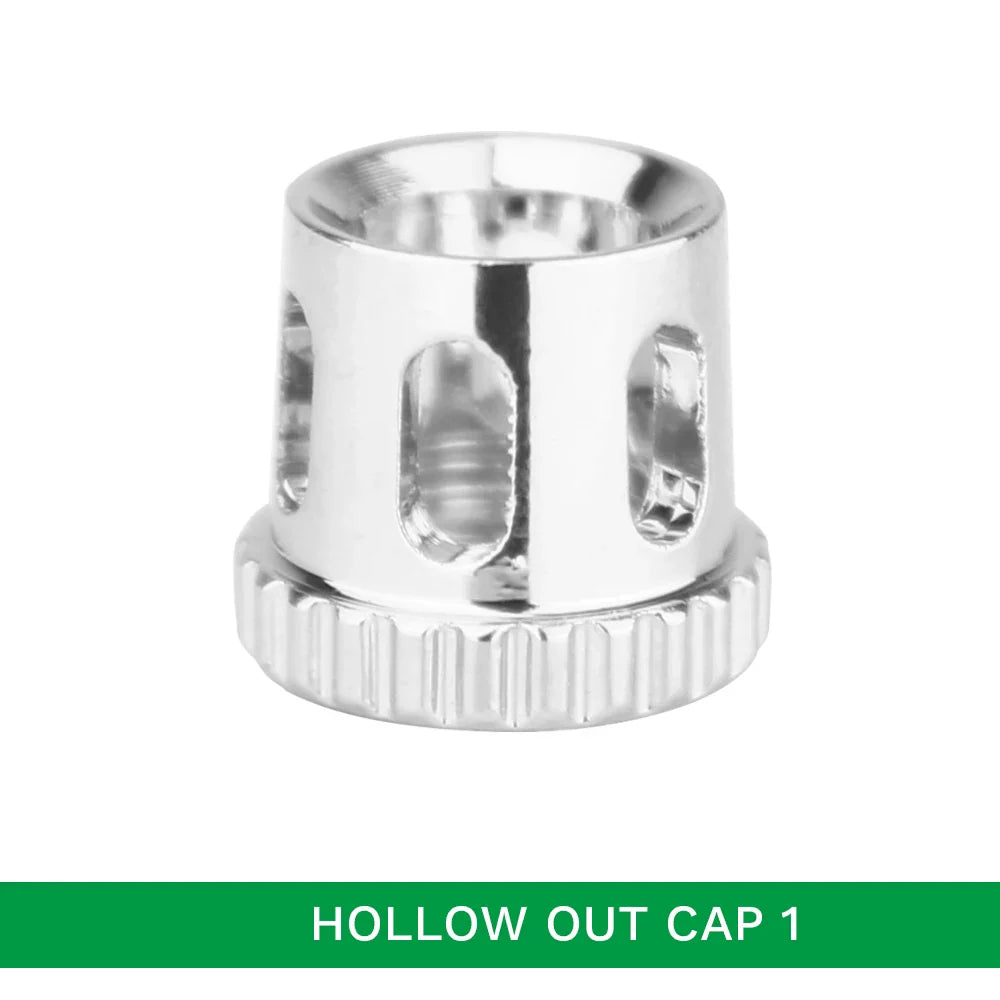 Airbrush Cover Caps – Crown, Tomahawk, Hollow Condensing & Spatter Fan Caps Accessory