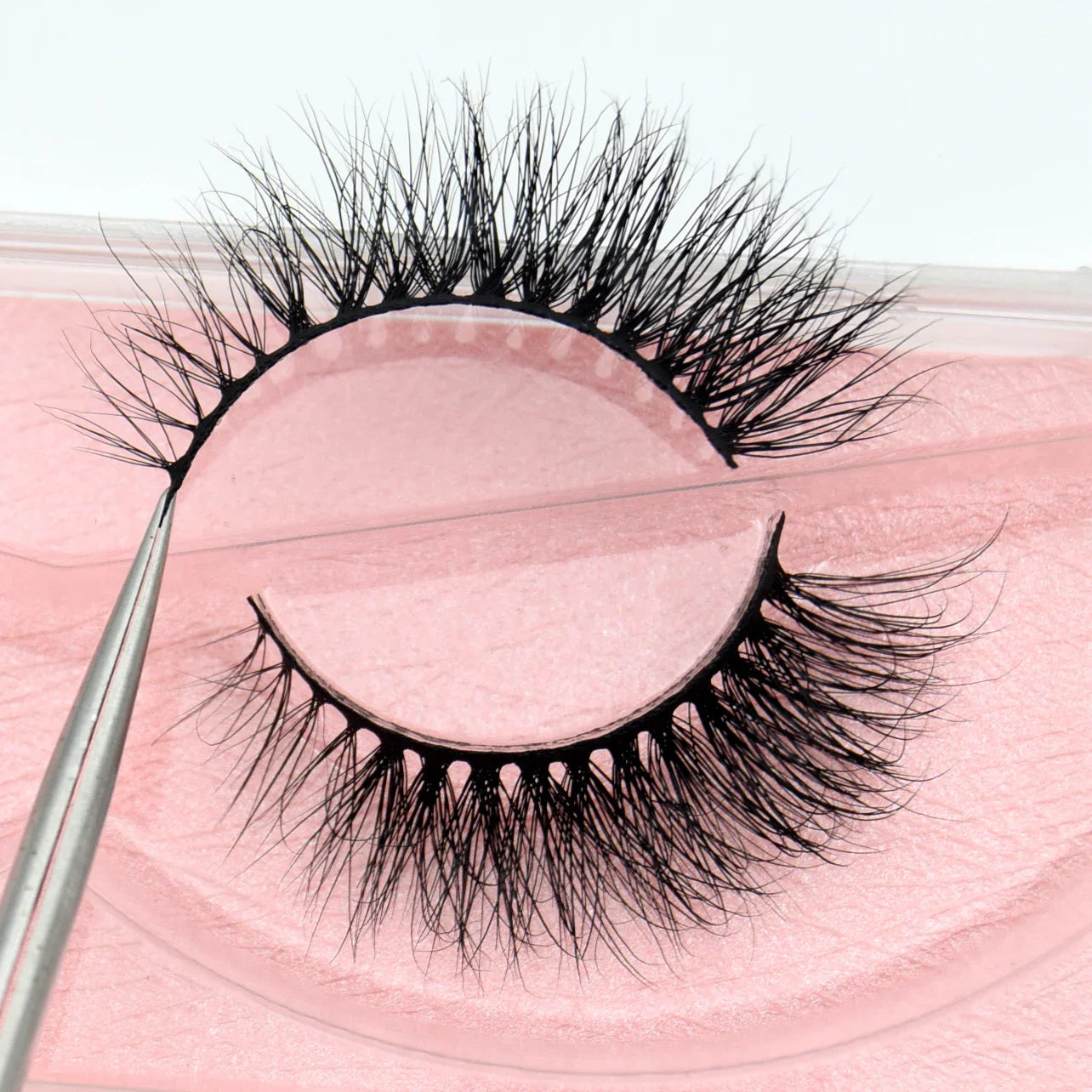 Visofree 3D Mink Eyelashes – Thick Handmade Full Strip Cruelty-Free False Lashes for Makeup M56