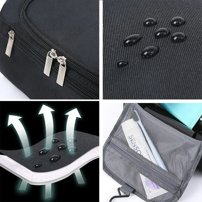 FUDEAM Polyester Business Storage Bag – Portable Toiletries Organizer, Travel Cosmetic Bag, Hanging Waterproof Wash Pouch for Men & Women