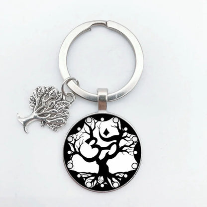 Tree of Life Keychain – Vintage Handmade Fashion Key Ring Jewelry Gift for Men & Women Party & Everyday Use Accessories
