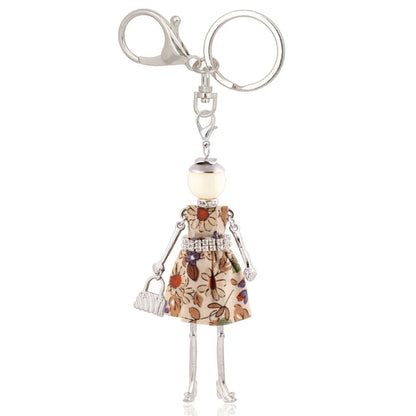 Trendy Women’s Metal Charm Keychain 2026 – Cute Statement Bag Pendant Jewelry Gift for Ladies
