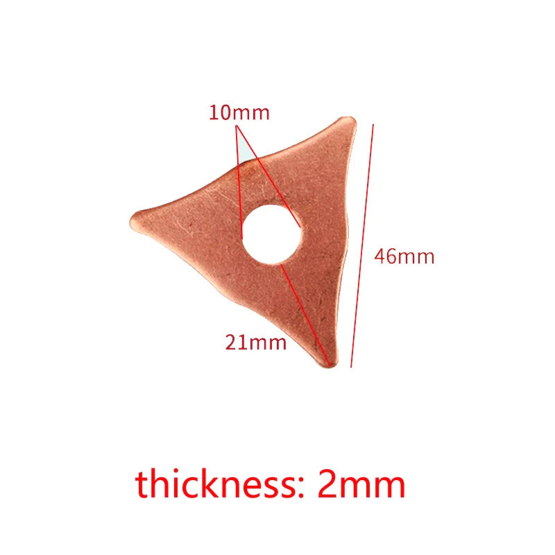 50Pcs Star & Triangle Dent Pulling Washers – Spot Welder Consumables for Automotive Panel Repair & Sheet Metal Welding Machine Accessories