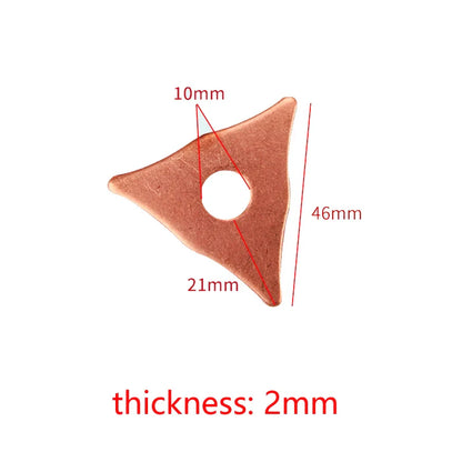 50Pcs Star & Triangle Dent Pulling Washers – Spot Welder Consumables for Automotive Panel Repair & Sheet Metal Welding Machine Accessories